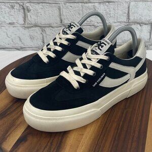 Sam Edelman Simone Womens 7.5 M Black White Platform Sneaker Shoes